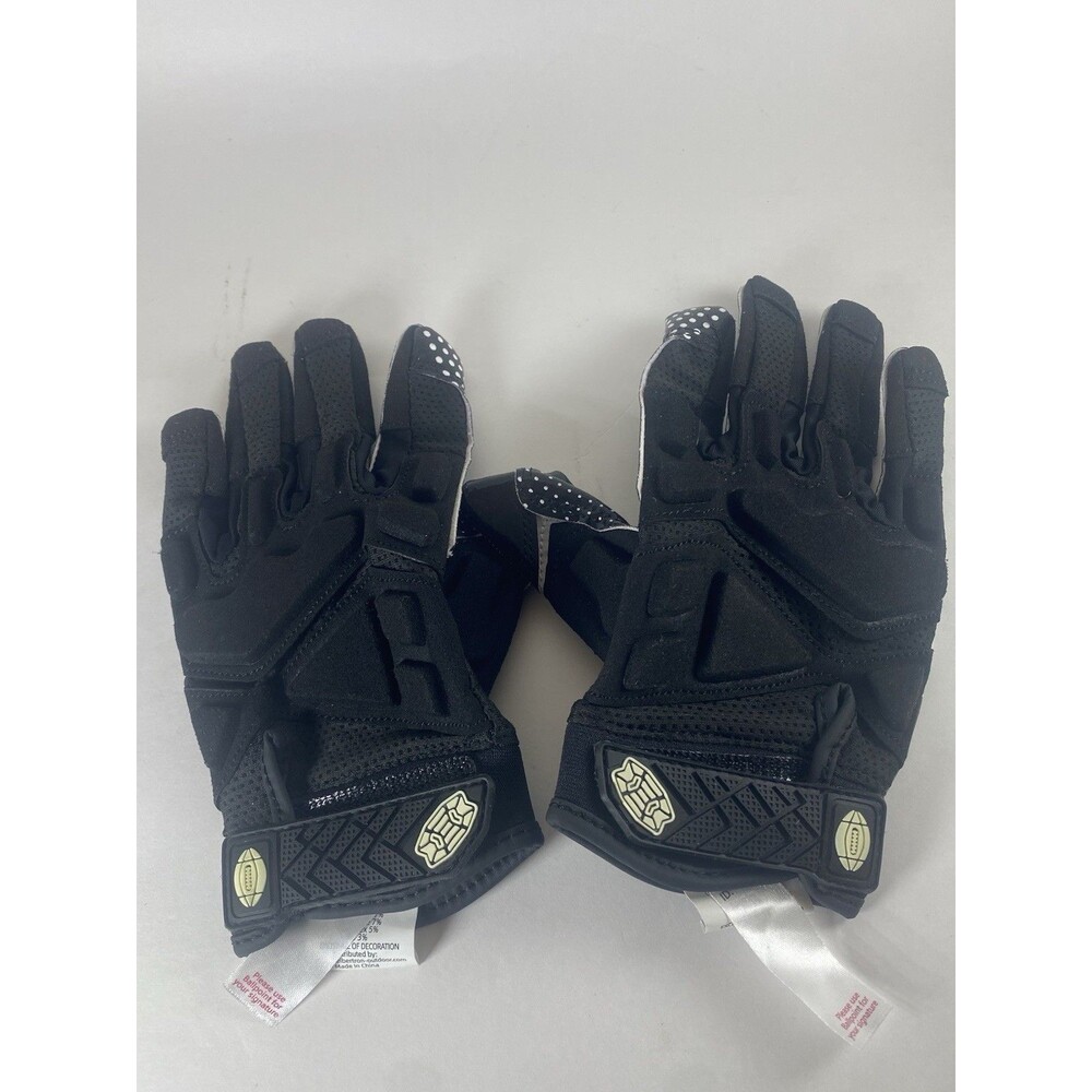 Football Receiver Gloves Seibertron G.A.R.G. 2.0 Youth Small  Black Grip Tack - Picture 4 of 9